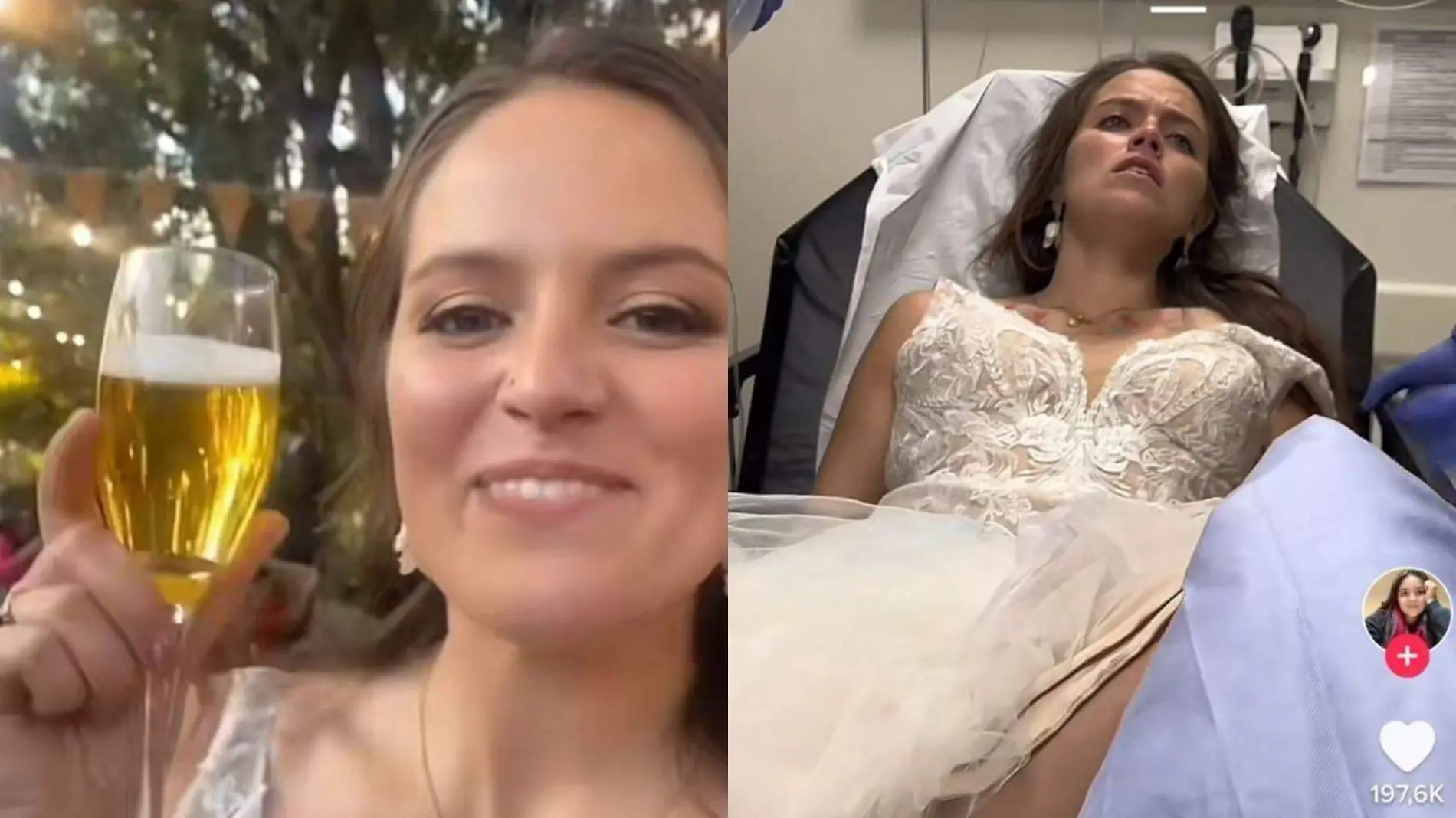 Pasó su noche de bodas en el hospital y novia se hace viral